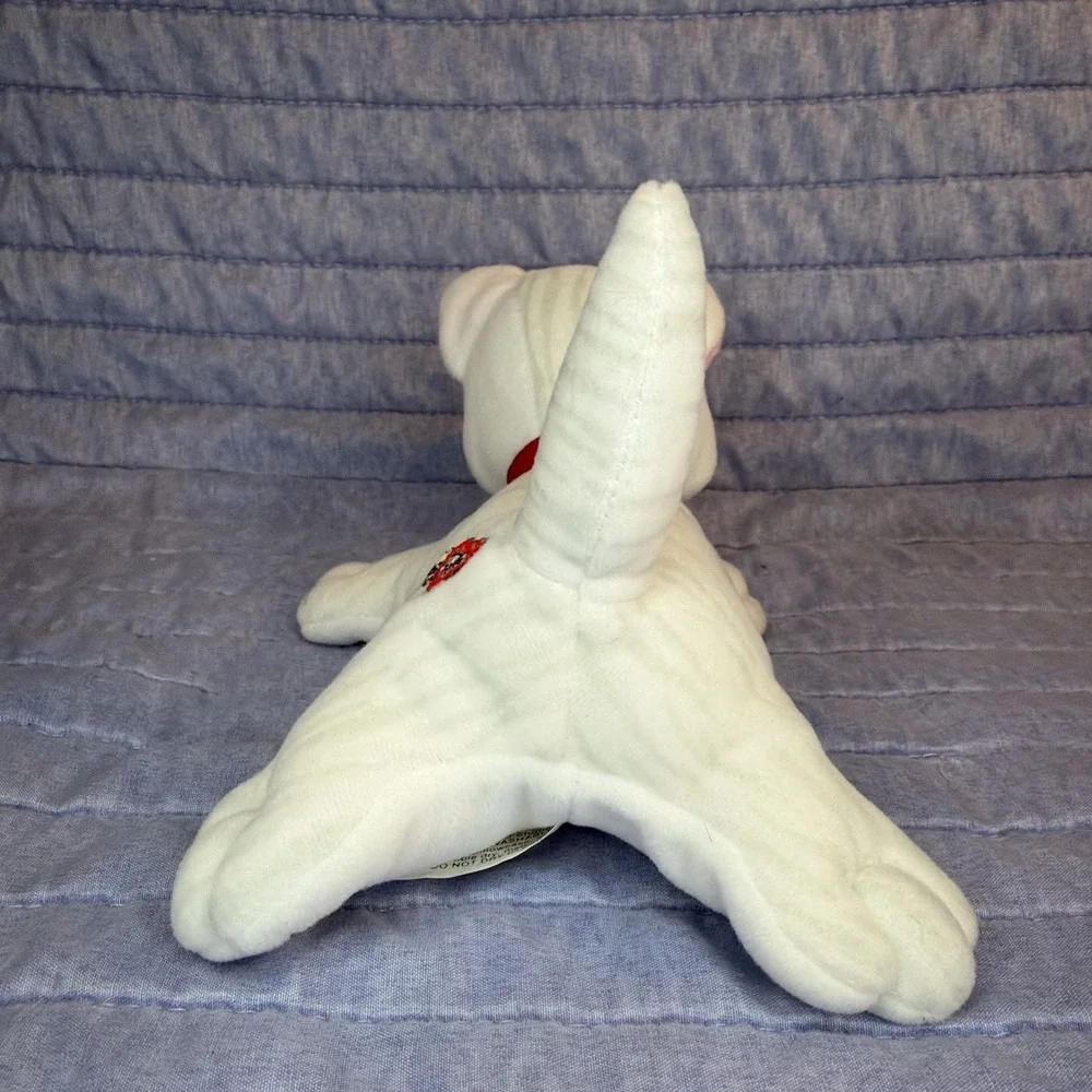 Vintage Tonka Pound Purries White Kitty Cat Plush Pink Nose